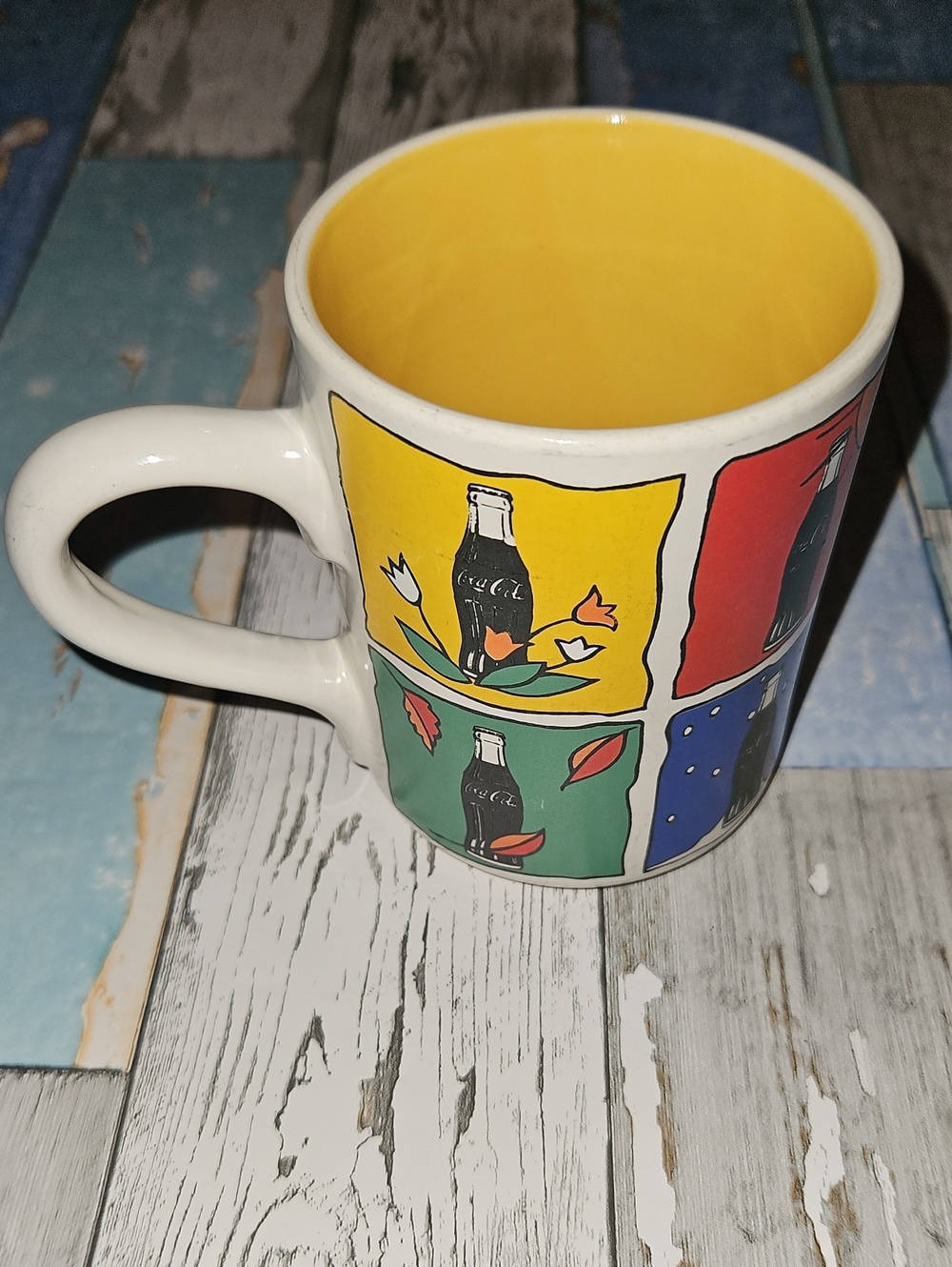 Vintage Coca-Cola Four Seasons Pop-Art Coffee Mug by Gibson